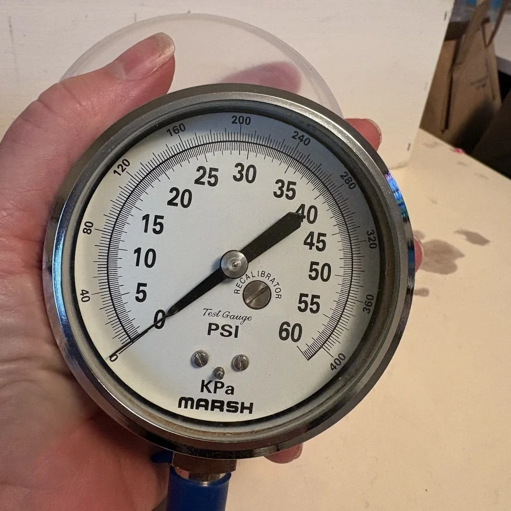 NEW MARSH BELLOFRAM, D1546, 0-60 PSI & KPA - 3.0 Test 1/4 NPT
